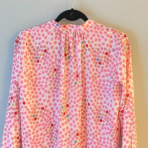 Zadig & Voltaire Tink Kawai Tunic Blouse in Flamant, Size Small - Picture 3 of 9